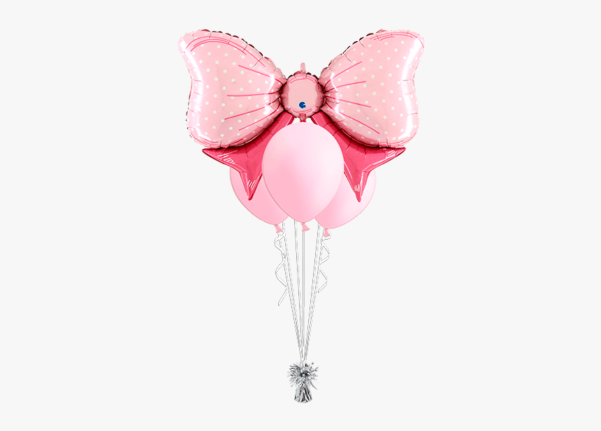 Bouquet De Globos Lazo Rosa - Balloon, HD Png Download