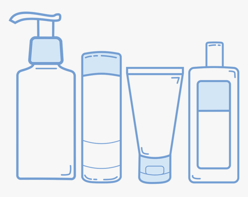 Skin Cream Clipart Jpg Black And White Library Plastic - Transparent Skin Care Clipart, HD Png Download