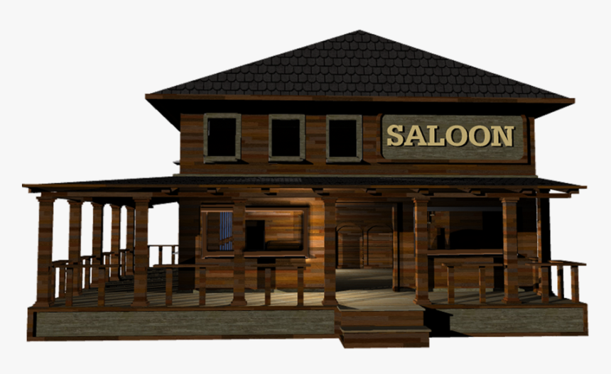 Western Hotel Transprent Png Transparent Background - Wild West Saloon Png, Png Download