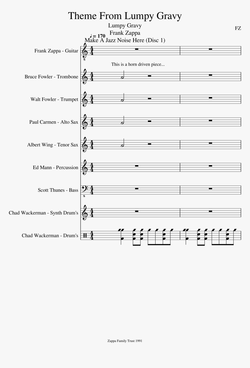 Theme From Lumpy Gravy Slide, Image - Rosas La Oreja De Van Gogh Piano, HD Png Download