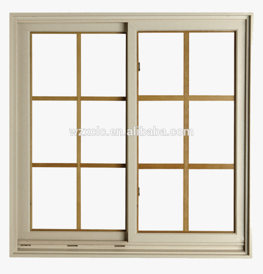 Doble Ventana De Cristal Templado Diseño De Rejas Para - French Style Sliding Windows, HD Png Download