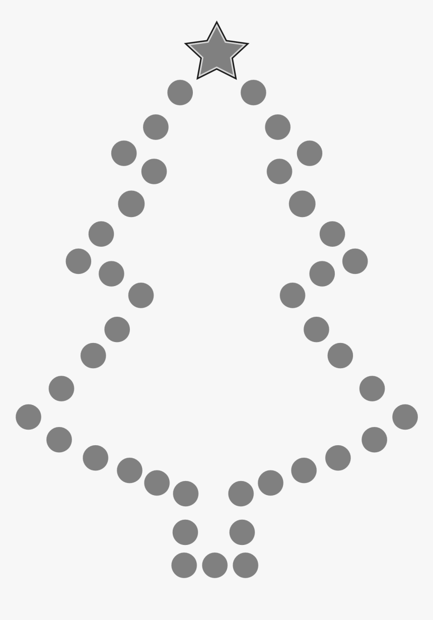 Tree Line Png - Christmas Light Tree Png, Transparent Png