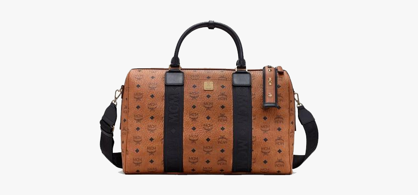 Mcm Traveler Weekender Bag In Visetos Cognac - Handbag, HD Png Download