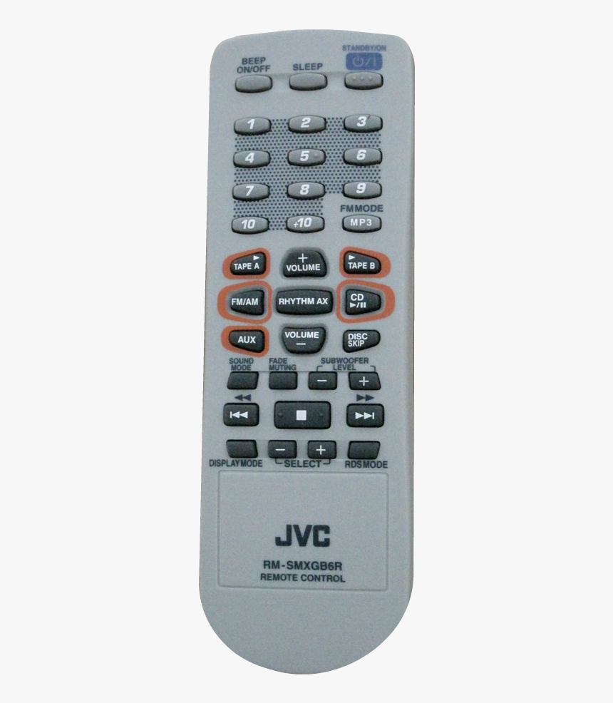 Jvc Vcr Remote Png, Transparent Png