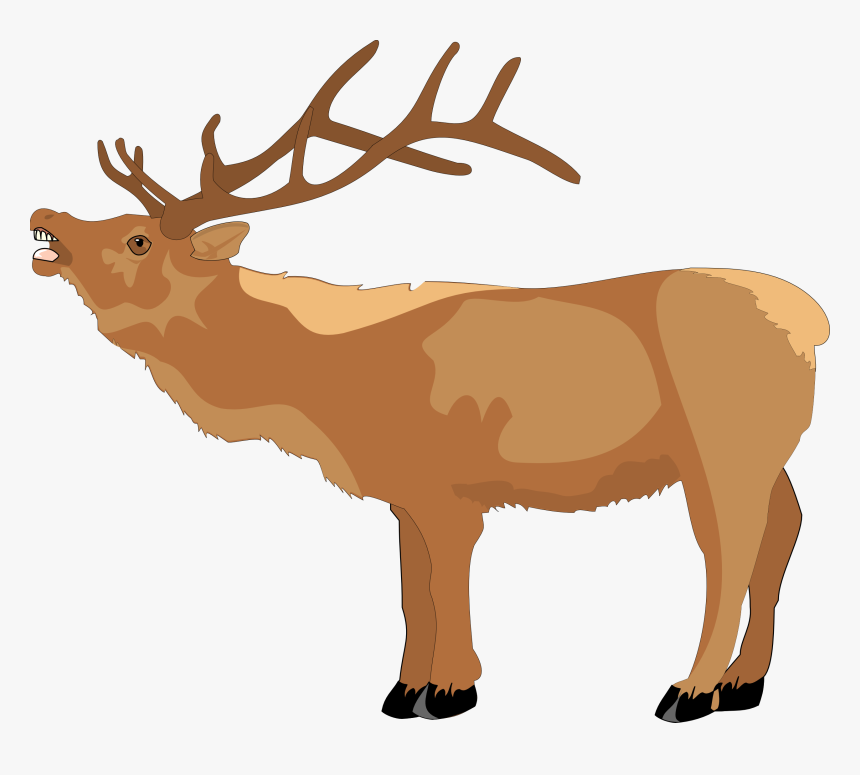 Caribou Clipart Cute Reindeer - Reindeer Christmas Images Clipart Black And White, HD Png Download