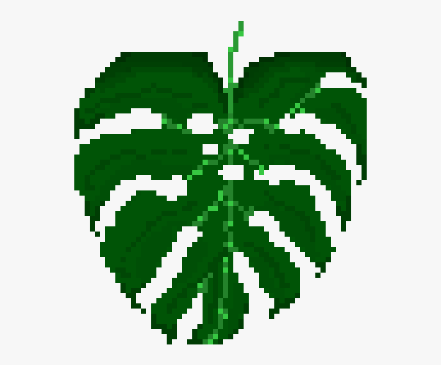 Pixelart Monstera, HD Png Download