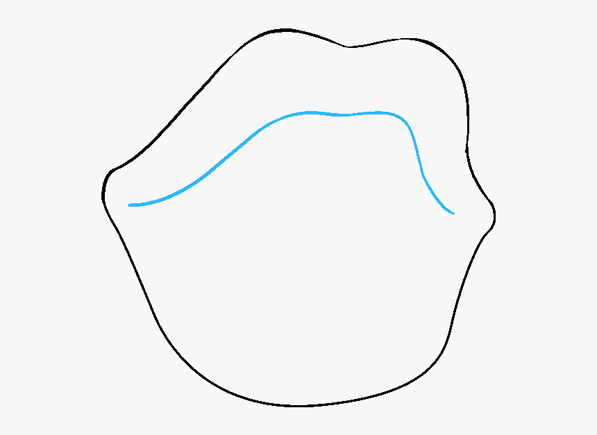Transparent Lips Drawing Png - Line Art, Png Download
