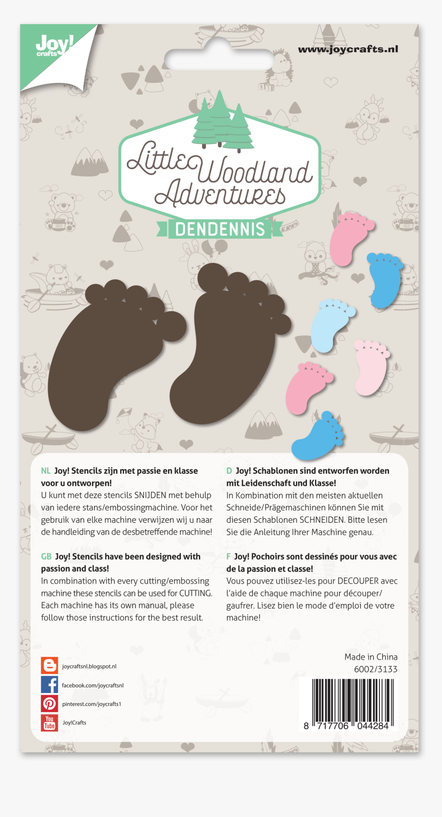 Diecut Little Woodland Baby Feet - Brown Bear, HD Png Download