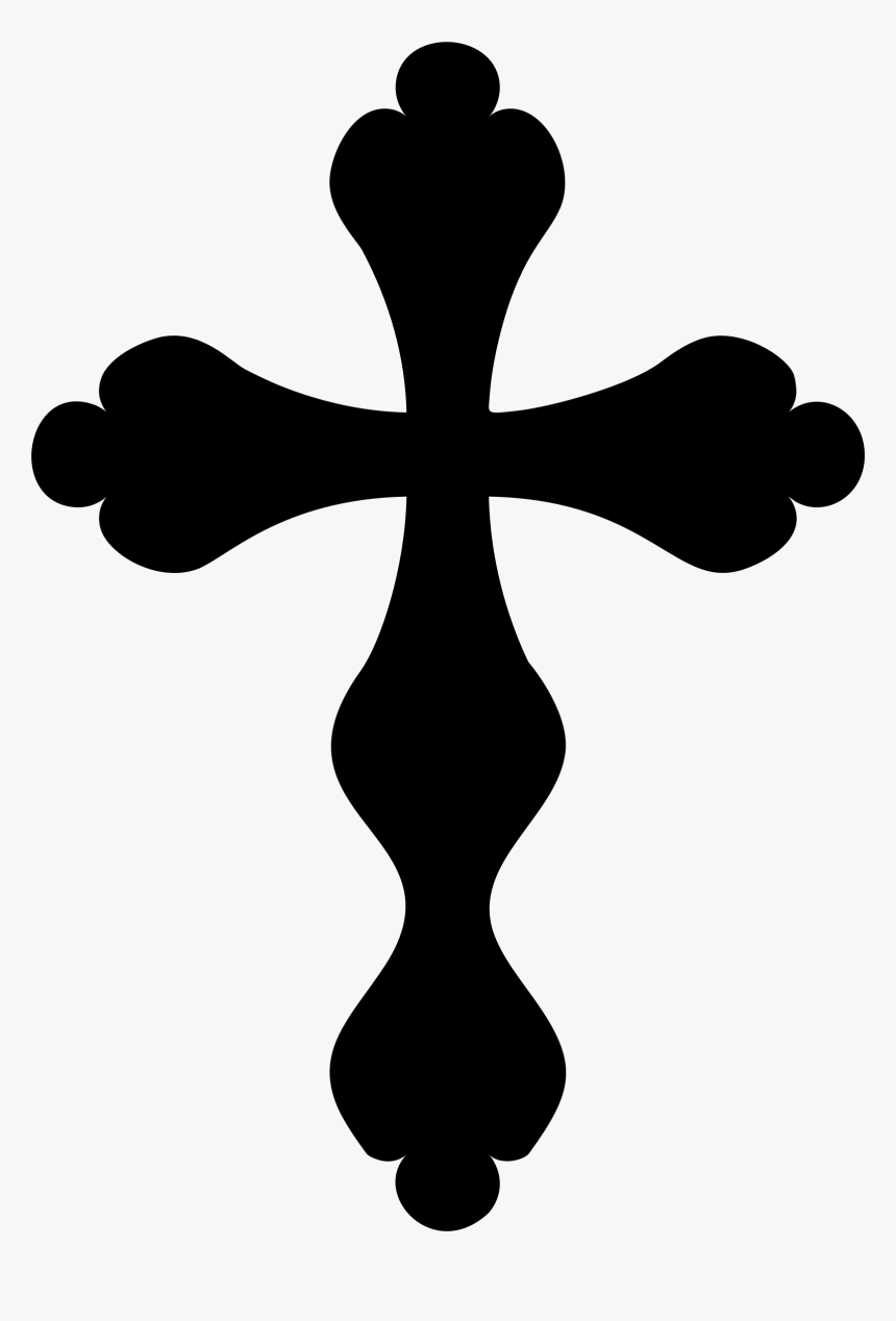 Stylized Cross Silhouette Icons Png - Cross Silhouette Png Clipart, Transparent Png