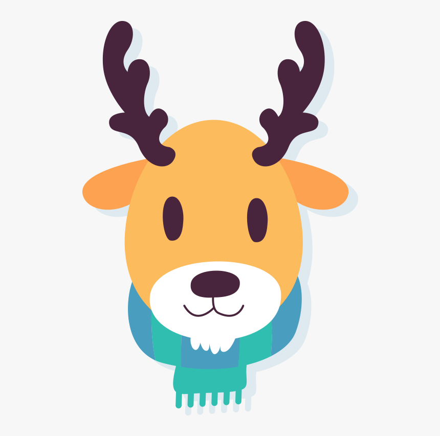 December Clipart Reindeer Food - Winter Animals Clip Art, HD Png Download