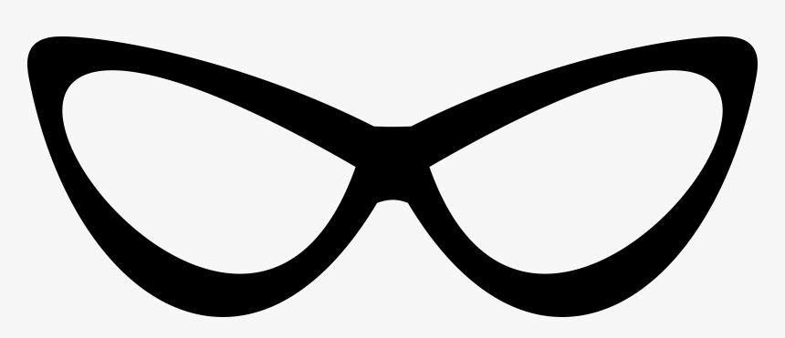 Transparent Glasses Clip Art - Cat Eye Sunglasses Clipart, HD Png Download