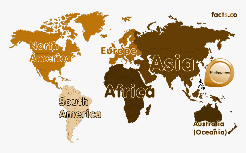 African Continent Just Like How Philippines, Korea, - Cuba In The World, HD Png Download