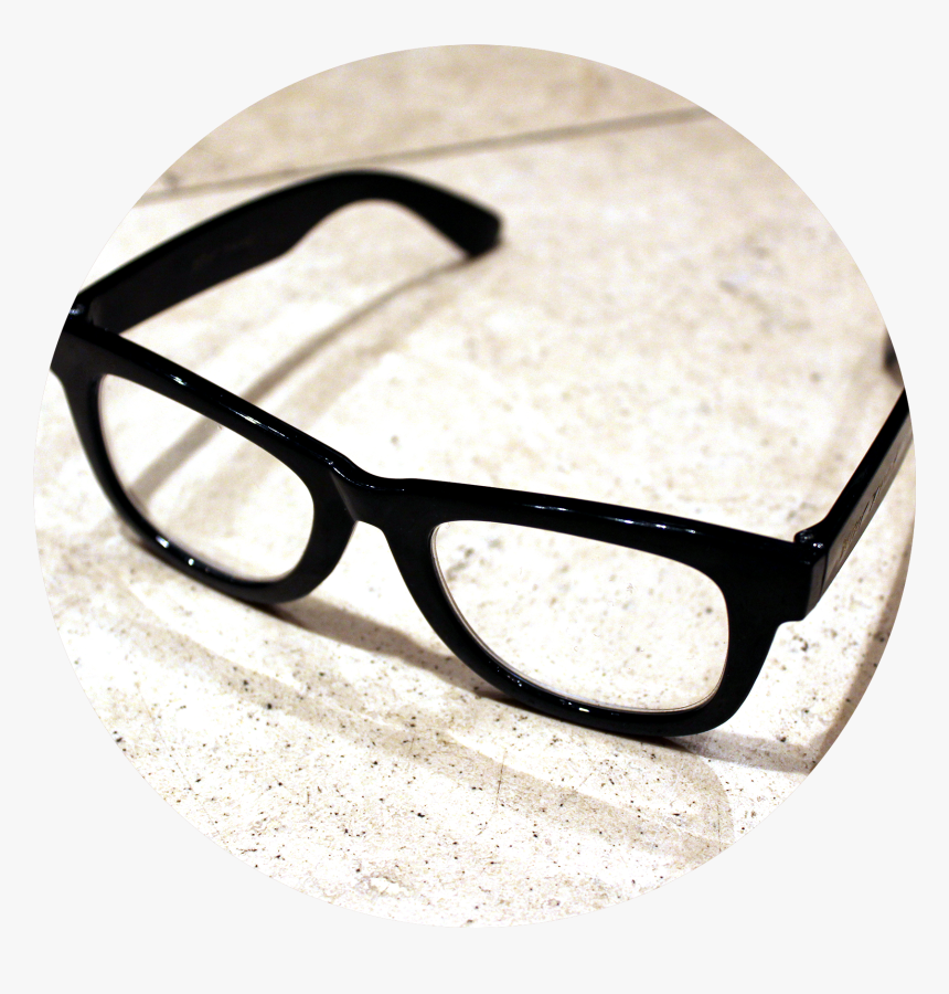 A Pair Of Thick Black Eye Glasses Sit On A White Marble - Sunski Headland Blue Lens, HD Png Download