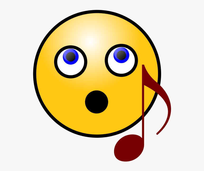 Smiley Clip Art Download - Singing Smiley Face Clip Art, HD Png Download
