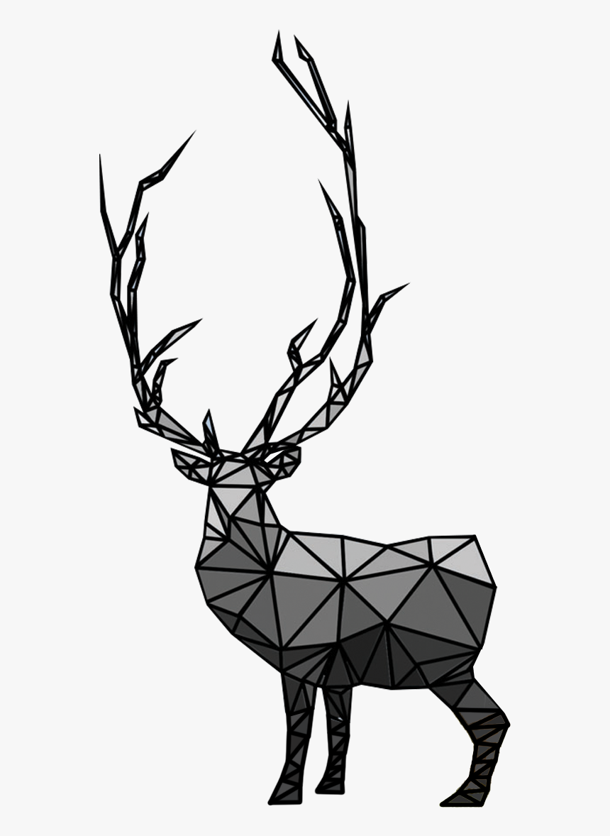 Reindeer Elk Antler Silhouette Clip Art - Reindeer, HD Png Download