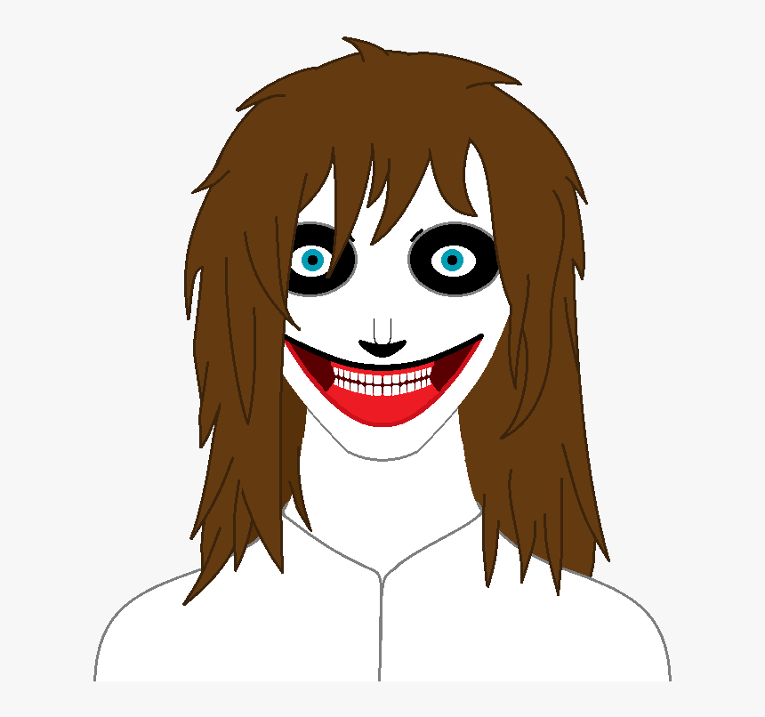 Face,hair,cartoon,facial Character,animation,long Hair,style,no - Jeff The Killer Transparent, HD Png Download