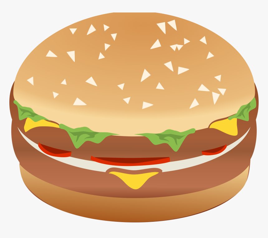 Burger Remix With Colors - Clip Art Burger Png, Transparent Png