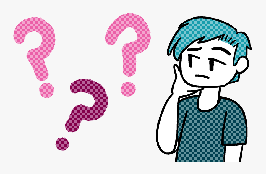 A Drawn Image Of A Person Holds Their Hand Up To Their - Drawn Person Png, Transparent Png