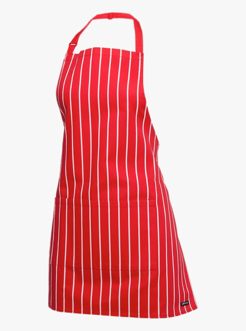 Red And White Striped Apron Clip Arts - Delantal En Png, Transparent Png