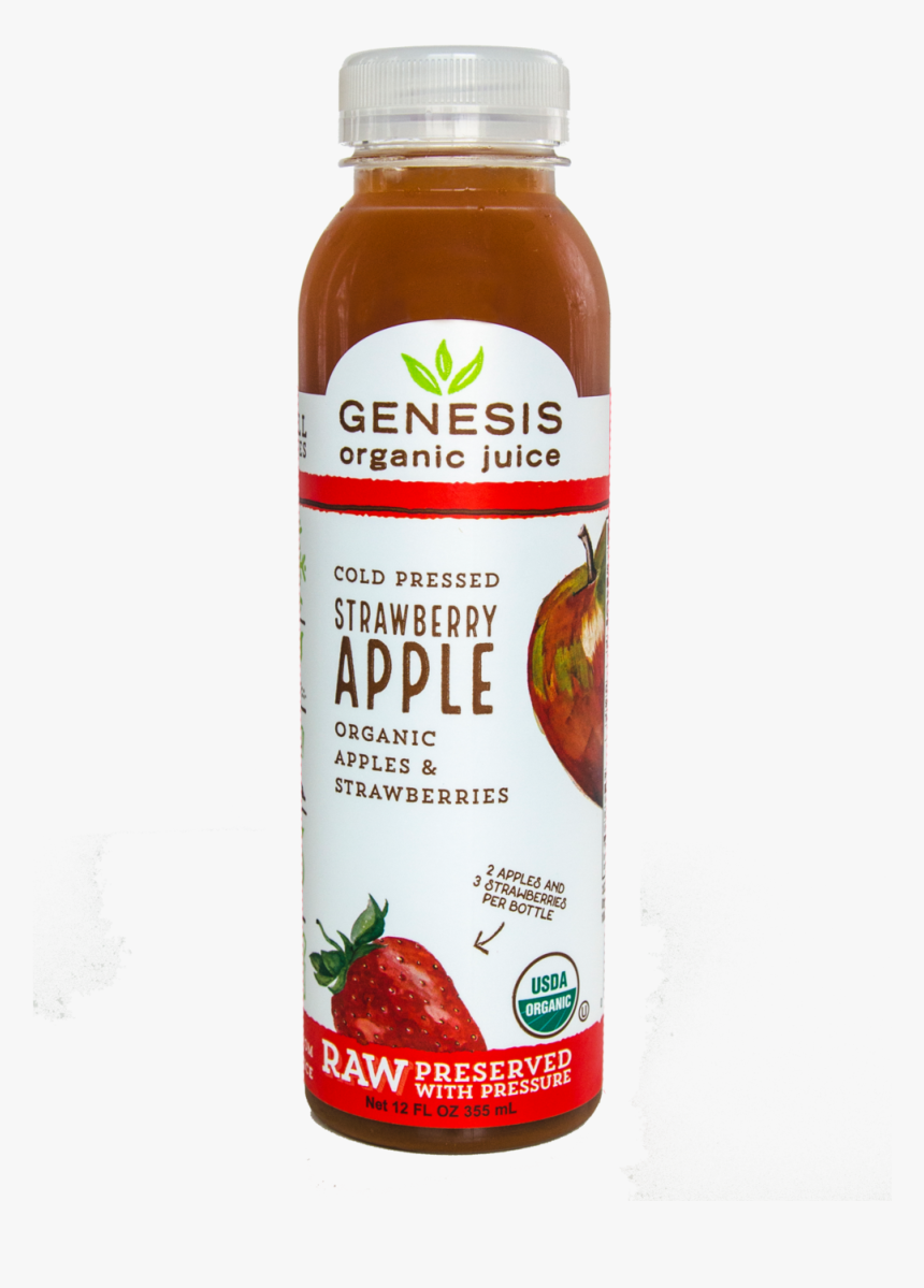 Strawberryapple - Genesis Organic Apple Juice, HD Png Download