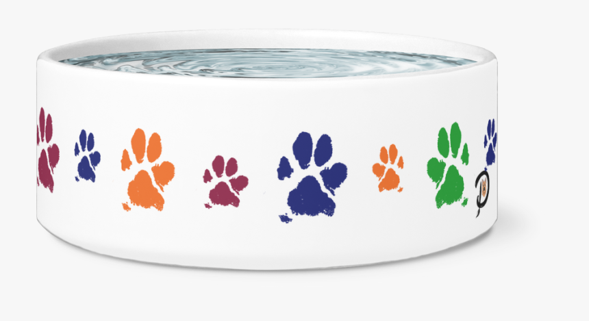 Dog Paw Print Bowl - Circle, HD Png Download