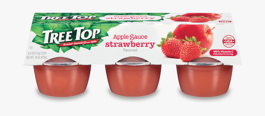 Tree Top Apple Sauce Strawberry - Tree Top Original Apple Sauce, HD Png Download