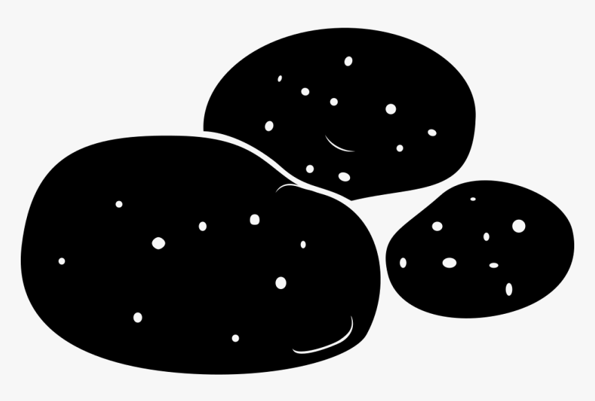 Potato Png Black, Transparent Png