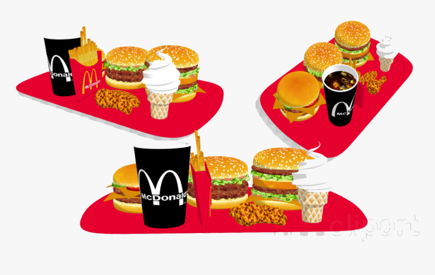Mcdonalds Hamburger Restaurant Food Transparent Image - Mcdonalds Food Clip Art, HD Png Download