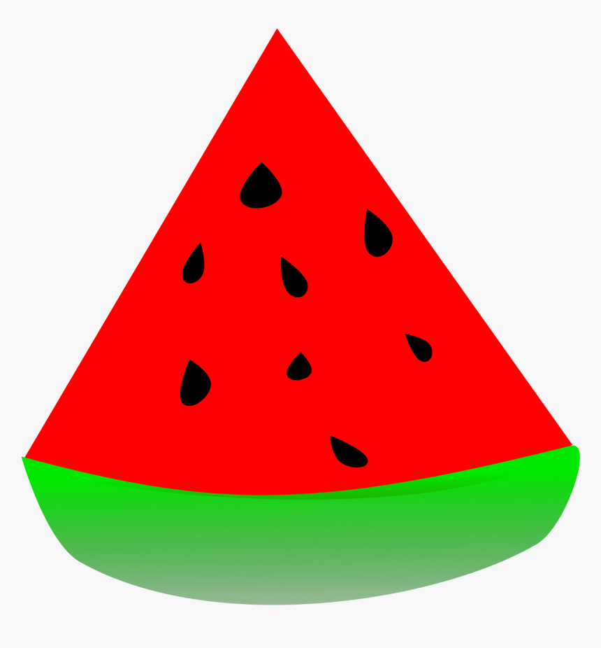 Watermelon - Triangle Watermelon Clip Art, HD Png Download