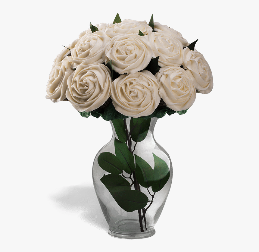 White Roses In Vase Png Transparent, Png Download