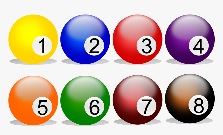 Clipart Ball Billiards - Boule De Billard Clipart, HD Png Download