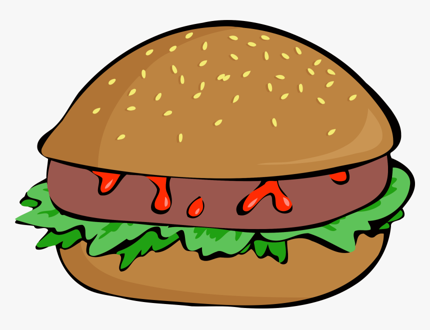 Food Clipart Mac Hamburger - Burger Images Clip Art, HD Png Download