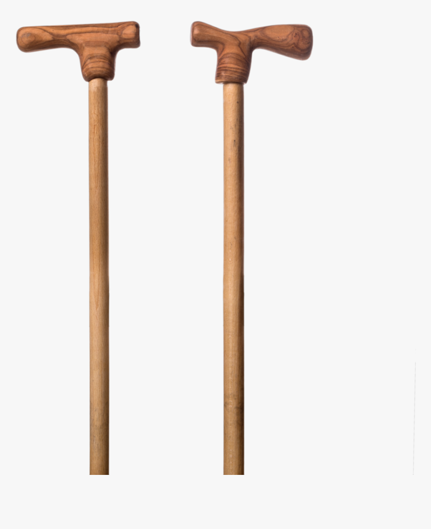 Walking Stick With Handmade Olive Wood Handle - Wood, HD Png Download