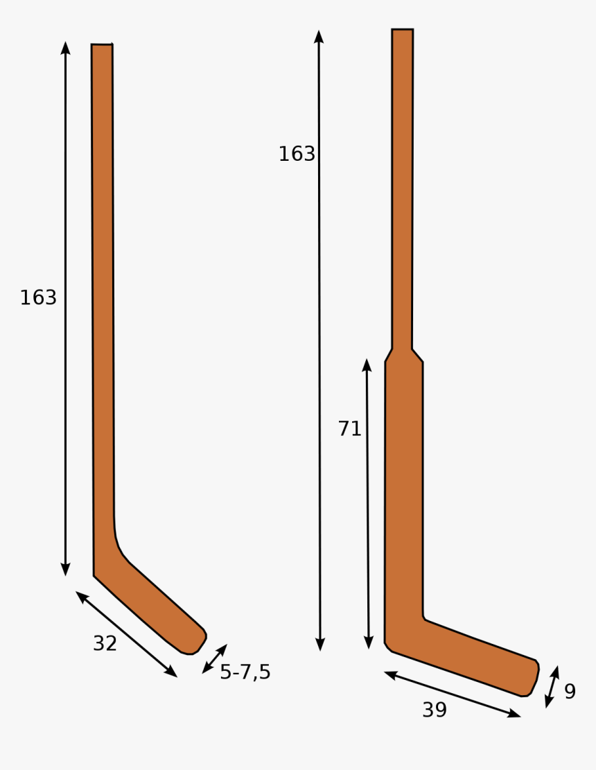 Goalie Stick Vs Hockey Stick, HD Png Download