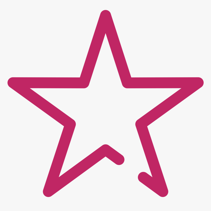 Discipline Muscles - Vector Star Outline Png, Transparent Png
