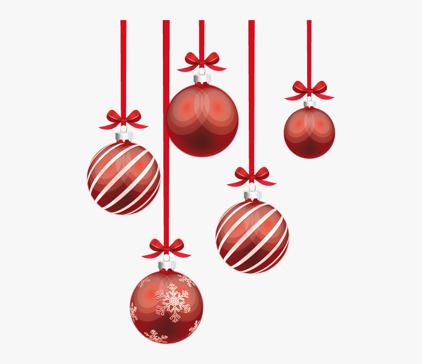 Red And White Christmas Balls, HD Png Download