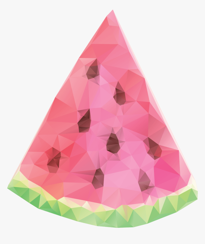 Watermelon Clipart Triangle - Triangle, HD Png Download