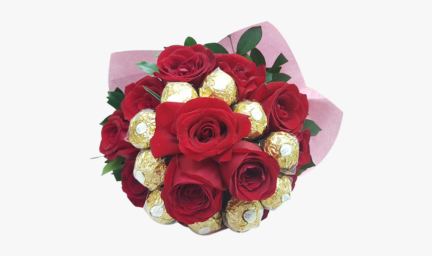 Chochlate Dreams 10 Ferraro 13 Rose Bouquet - Garden Roses, HD Png Download