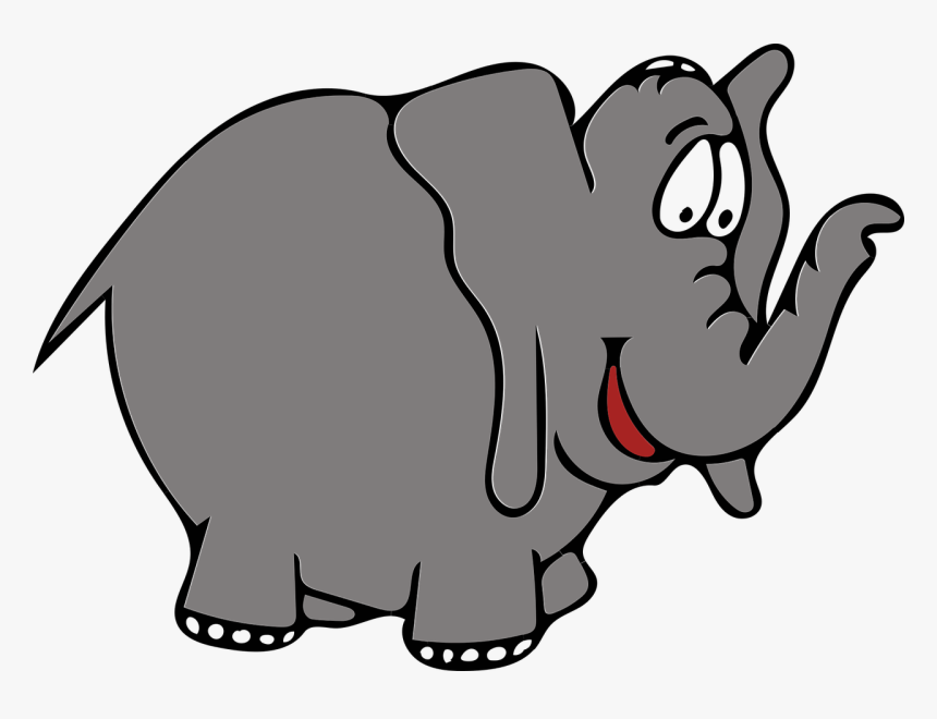 Gray Elephant, HD Png Download