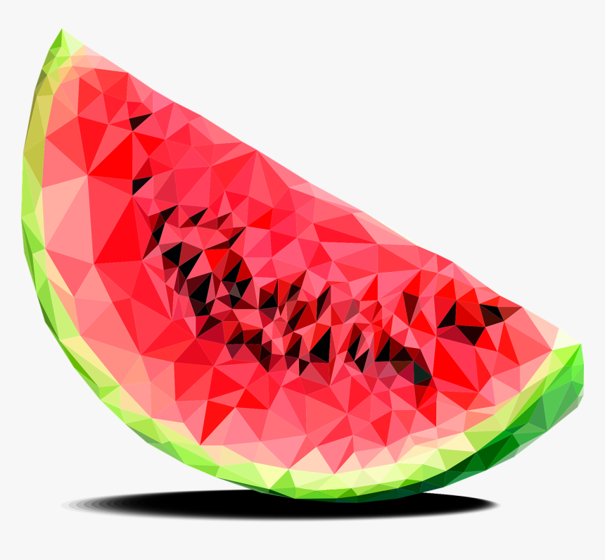 Geometric Watermelon, HD Png Download