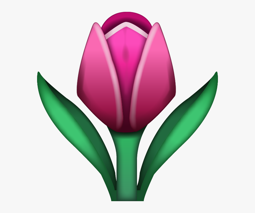 Emoji Tulip, HD Png Download