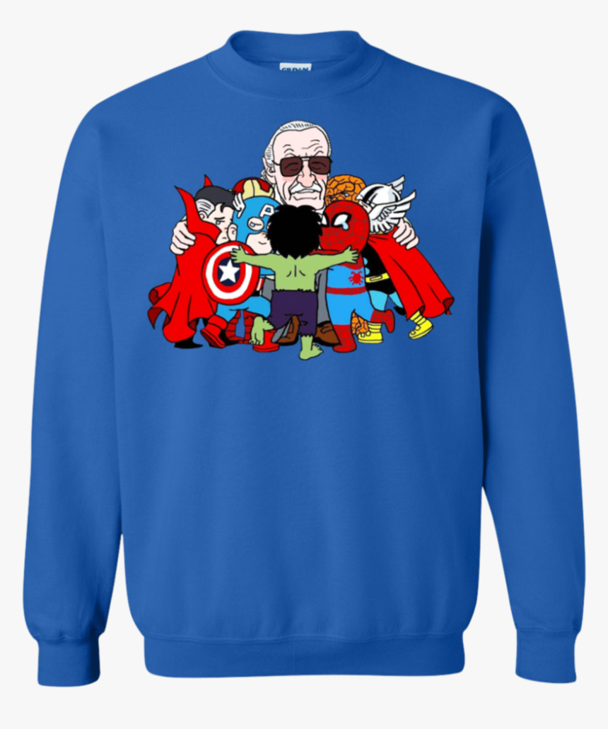 Marvel Super Heroes Png Stan Lee Father Of Marvel Superheroes - Sweater, Transparent Png