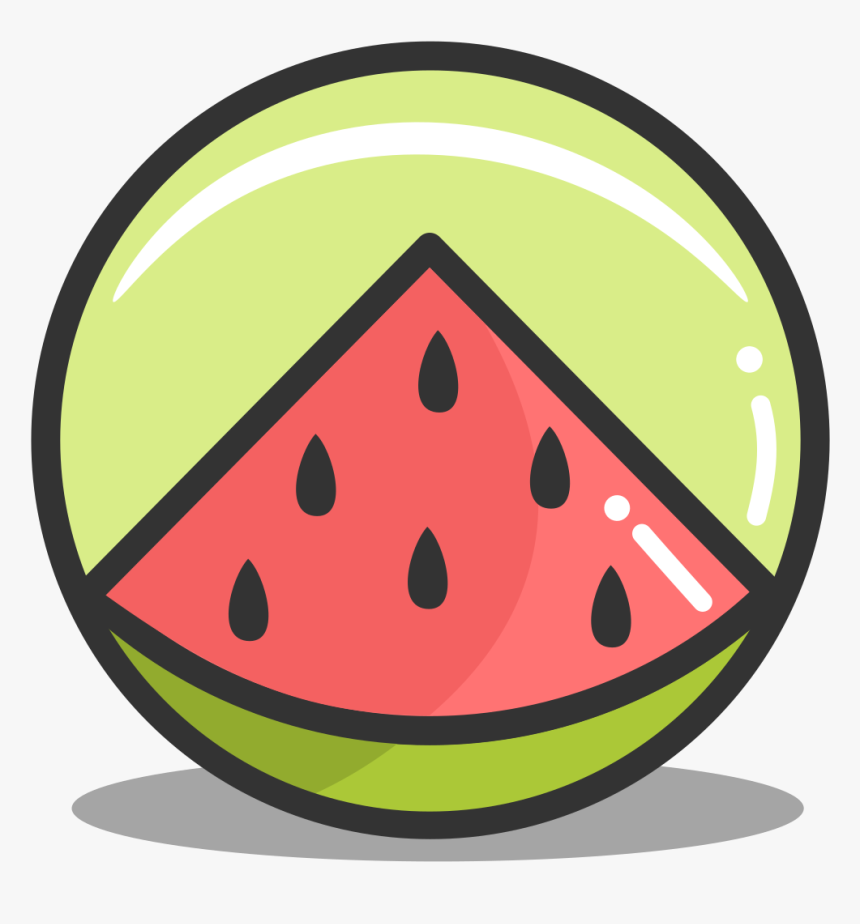 Button Watermelon Icon - Food Icon Png Watermelon, Transparent Png