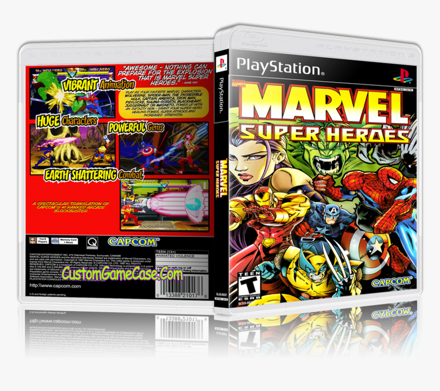 Marvel Super Heroes - Marvel Super Heroes Us Ps 1, HD Png Download