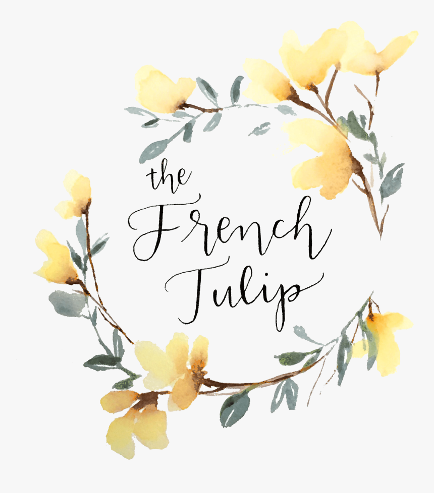The French Tulip Studio - Flower Design Logo Yellow, HD Png Download
