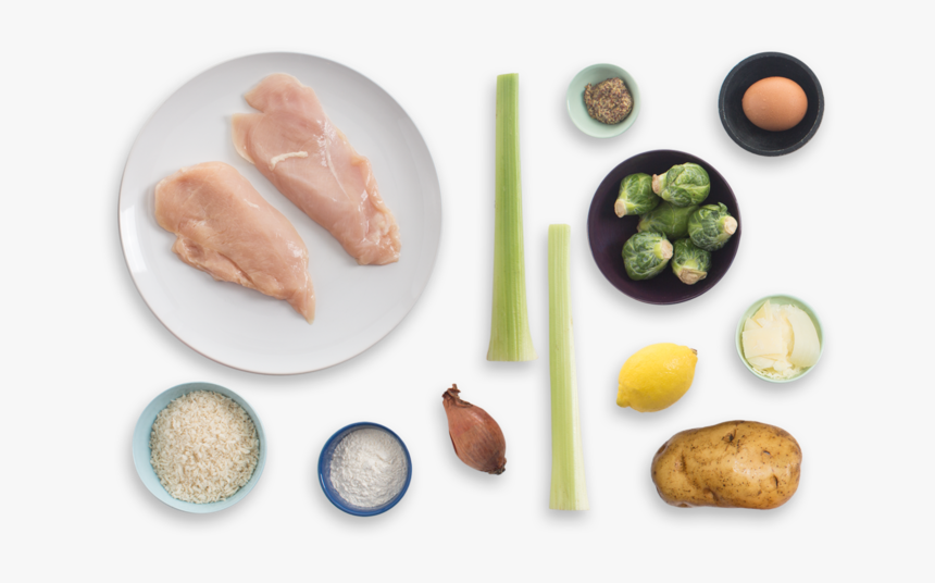 Crispy Chicken Milanese With Warm Brussels Sprout & - Superfood, HD Png Download