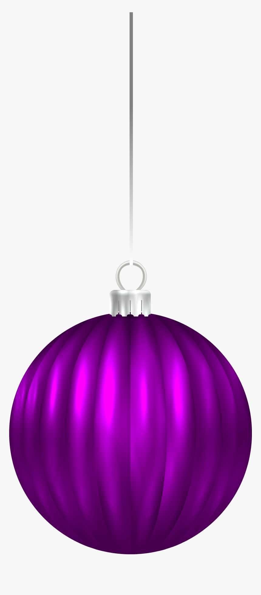 Transparent Ornament Clip Art - Purple Christmas Ball Png, Png Download