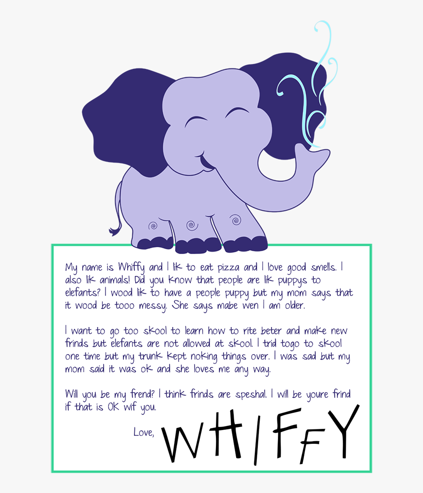 Write A Story About A Elephant, HD Png Download