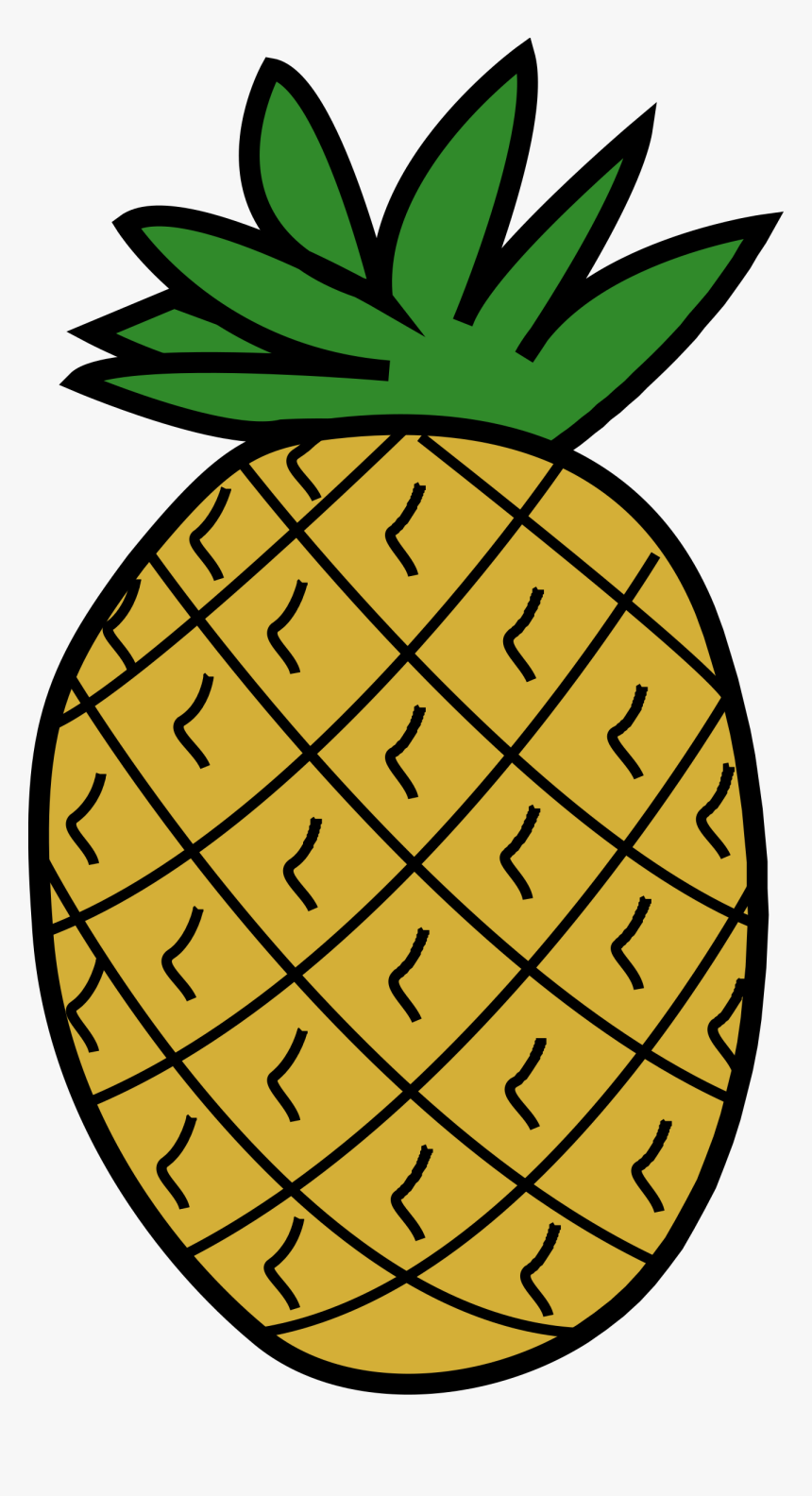 Icons Png Free And - Clipart Image Of Pineapple, Transparent Png