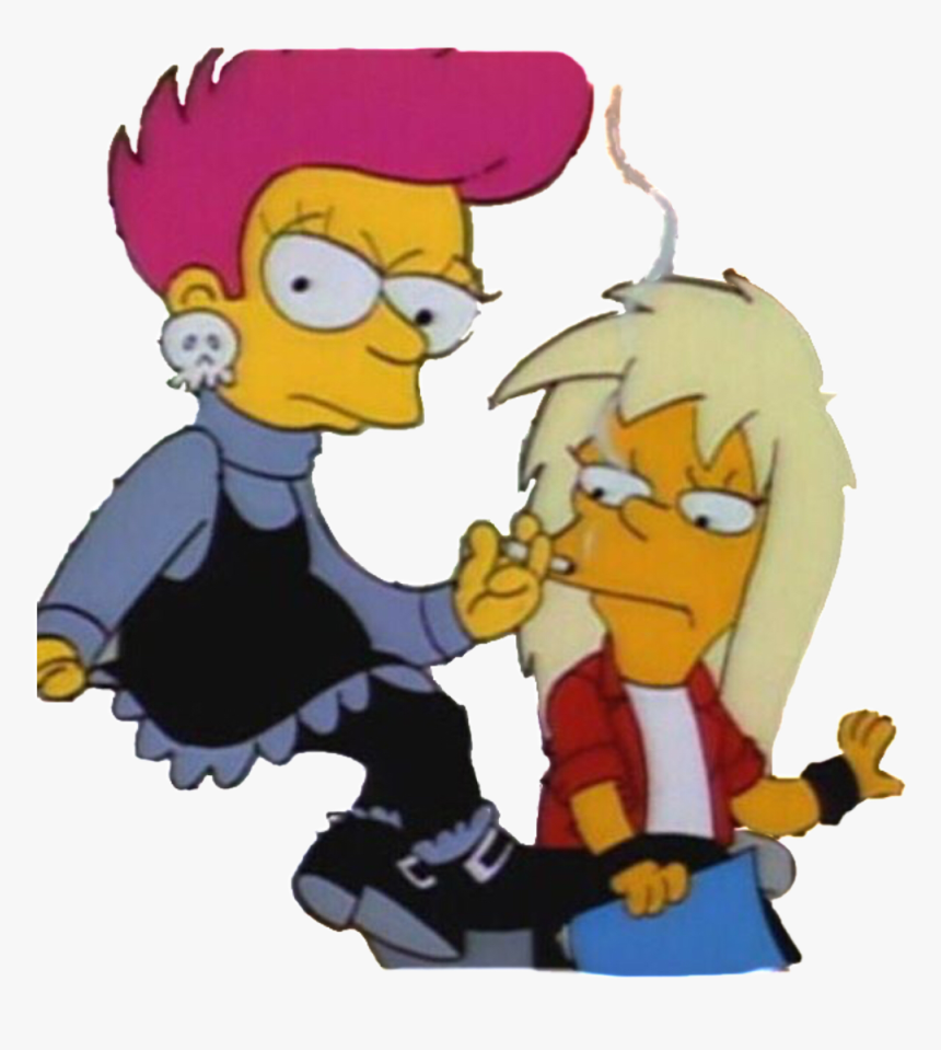 Transparent Niche Clipart - Simpson With Pink Hair, HD Png Download